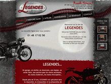 Tablet Screenshot of legendes-motorcycle.com